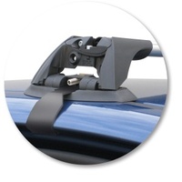 Yakima Black 2 Bar Roof Rack - Ford Fiesta  5dr Hatch 4/09 - 1/12 (S24Y &amp; K429)