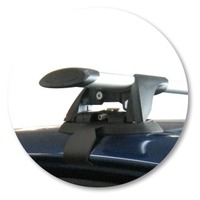 Prorack Black 2 Bar Aero Through Bar kit to suit Ford Fiesta 5dr Hatch (4/2009 - 2017)