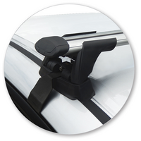 Prorack Black 2 Bar Aero Through Bar kit to suit Honda Civic 4dr Sedan (2012 - 10/2016)