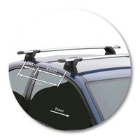 Yakima Black 2 Bar Roof Rack - BMW 3 Series E46 Compact 3dr Hatch 1/01 - 1/04 (S16Y &amp; K374)