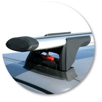 Prorack Black 2 Bar Aero Through Bar kit to suit Jaguar X-Type 4dr Sedan (2001 - 2009)