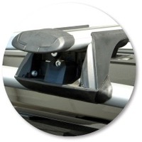 Prorack Black 2 Bar Aero Through Bar kit to suit Kia Sorento R 5dr SUV (10/2009 - 2014)