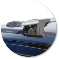 Prorack Silver 2 Bar Aero Through Bar kit to suit Volvo XC70 5dr Wagon (2000 - 2004)