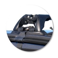 Prorack Silver 2 Bar Aero Flush Bar kit to suit Holden Colorado Double Cab 4dr Ute (7/2008 - 2012)