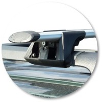 Prorack Silver 2 Bar Aero Through Bar kit to suit Ford Explorer 5dr SUV (12/2001 - 5/2005)