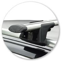 Prorack Black 2 Bar Aero Through Bar kit to suit Audi A4/S4/RS4 Avant 5dr Wagon (2001 - 2005)