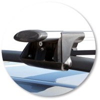 Prorack Silver 2 Bar Aero Through Bar kit to suit Volvo V50 5dr Wagon (3/2003 - 2007)