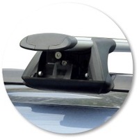 Prorack Silver 2 Bar Aero Through Bar kit to suit Toyota Rav4 Limited 5dr SUV (2/2006 - 2012)