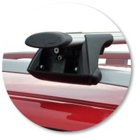 Prorack Black 2 Bar Aero Through Bar kit to suit Volvo V70 5dr Wagon (2007 - Current)