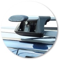 Prorack Silver 2 Bar Aero Through Bar kit to suit Volvo V70 5dr Wagon (7/1997 - 10/2000)