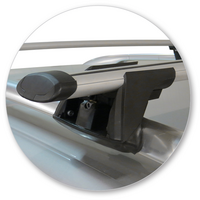 Prorack Black 2 Bar Aero Through Bar kit to suit Ford Mondeo 5dr Wagon (10/2007 - 2013)