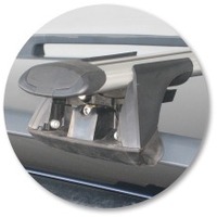 Prorack Black 2 Bar Aero Through Bar kit to suit Volvo V70 5dr Wagon (11/2000 - 2006)