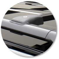 Prorack Silver 2 Bar Standard Rail Bar kit to suit Toyota Land Cruiser Prado 120 Series 5dr SUV (3/2003 - 11/2009)