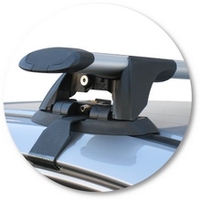 Prorack Silver 2 Bar Aero Through Bar kit to suit Honda Accord Euro 4dr Sedan (6/2003 - 6/2008)