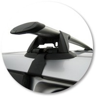 Prorack Black 2 Bar Aero Through Bar kit to suit Honda Odyssey 5dr MPV (6/2004 - 3/2009)