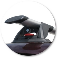 Prorack Black 2 Bar Aero Through Bar kit to suit Mazda Axela 5dr Hatch (2004 - 4/2009)