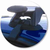 Prorack Black 2 Bar Aero Through Bar kit to suit Subaru Legacy 4dr Sedan (5/2003 - 7/2009)