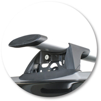 Prorack Silver 2 Bar Aero Through Bar kit to suit Subaru Legacy 5dr Wagon (9/2003 - 8/2009)