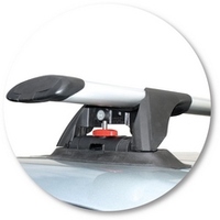 Prorack Black 2 Bar Aero Through Bar kit to suit Mazda 6 5dr Hatch (2002 - 1/2008)