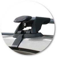 Prorack Black 2 Bar Aero Through Bar kit to suit Honda Civic 4dr Sedan (2/2006 - 2011)