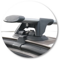 Prorack Silver 2 Bar Aero Through Bar kit to suit Nissan Pulsar Euro 5dr Hatch (6/2001 - 3/2006)