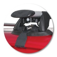 Prorack Black 2 Bar Aero Through Bar kit to suit Mitsubishi Triton Double Cab 4dr Ute (6/2006 - 3/2015)