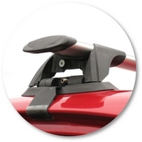 Prorack Black 2 Bar Aero Through Bar kit to suit Toyota Camry 4dr Sedan (8/2006 - 2/2012)