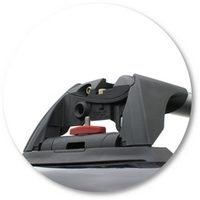 Prorack Silver 2 Bar Aero Flush Bar kit to suit Mazda CX-7 5dr SUV (11/2006 - 2012)