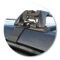 Prorack Silver 2 Bar Aero Flush Bar kit to suit Toyota Corolla 5dr Hatch (5/2007 - 10/2012)