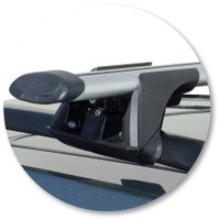 Prorack Silver 2 Bar Aero Through Bar kit to suit Subaru Outback 5dr Wagon (1998 - 2004)