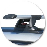 Prorack Silver 2 Bar Aero Through Bar kit to suit Toyota Caldina 5dr Wagon (2002 - 2007)