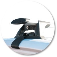 Prorack Silver 2 Bar Aero Through Bar kit to suit Ford Focus 5dr Hatch (7/2005 - 6/2011)