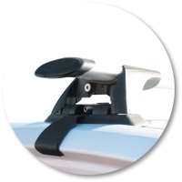 Yakima Black 2 Bar Roof Rack - Ford Focus  5dr Hatch 6/05 - 6/08 (S16Y &amp; K172)