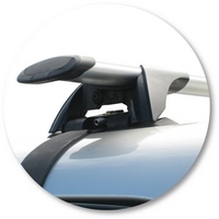 Prorack Silver 2 Bar Aero Through Bar kit to suit Toyota HiLux Extra Cab 2dr Ute (5/2005 - 9/2015)