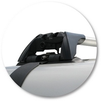 Prorack Silver 2 Bar Aero Flush Bar kit to suit Toyota HiLux Extra Cab 2dr Ute (5/2005 - 9/2015)