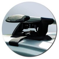 Prorack Silver 2 Bar Aero Through Bar kit to suit Toyota Yaris 5dr Hatch (8/2005 - 2011)