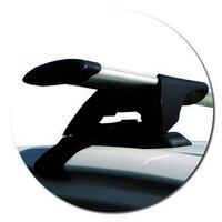 Prorack Silver 2 Bar Aero Through Bar kit to suit Toyota Yaris 4dr Sedan (8/2005 - 2011)