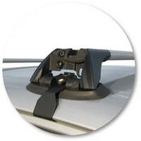 Prorack Silver 2 Bar Aero Flush Bar kit to suit Toyota Corolla 4dr Sedan (5/2007 - 2013)