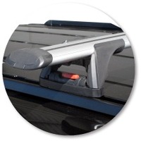 Prorack Silver 2 Bar Aero Through Bar kit to suit Land Rover Discovery 3 5dr SUV (11/2004 - 2009)