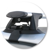 Prorack Silver 2 Bar Aero Through Bar kit to suit Toyota Aurion 4dr Sedan (11/2006 - 2011)