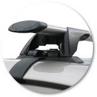 Prorack Silver 2 Bar Aero Through Bar kit to suit Toyota Corolla 4dr Sedan (11/2001 - 4/2007)