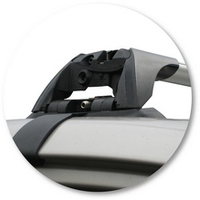 Prorack Silver 2 Bar Aero Flush Bar kit to suit Toyota Corolla 4dr Sedan (11/2001 - 4/2007)