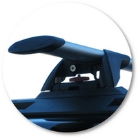 Prorack Black 2 Bar Aero Through Bar kit to suit Ford Territory 5dr SUV (4/2004 - Current)