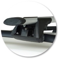 Prorack Black 2 Bar Aero Through Bar kit to suit Volkswagen Golf Mk6 5dr Wagon (2009 - 7/2013)