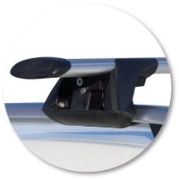 Prorack Black 2 Bar Aero Through Bar kit to suit Volkswagen Touareg 5dr SUV (2010 - 2014)