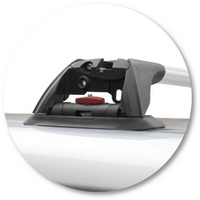 Prorack Silver 2 Bar Aero Flush Bar kit to suit Mitsubishi Pajero SWB 3dr SUV (3/2007 - Current)