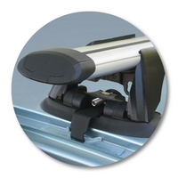 Prorack Silver 2 Bar Aero Through Bar kit to suit Suzuki Swift 5dr Hatch (2005 - 1/2011)