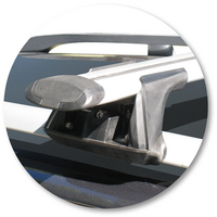 Prorack Silver 2 Bar Aero Through Bar kit to suit Skoda Octavia 5dr Wagon (2009 - 8/2013)