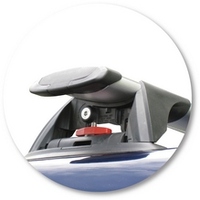 Prorack Black 2 Bar Aero Through Bar kit to suit Toyota Land Cruiser Prado 120 Series 5dr SUV (3/2003 - 11/2009)