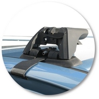 Prorack Silver 2 Bar Aero Flush Bar kit to suit Hyundai Getz 5dr Hatch (10/2002 - 2010)